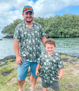 Kalo Jungle Button Shirt Keiki-Adult