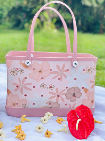 Large Pink Retro Pua Bogg Bag + 6 attachments