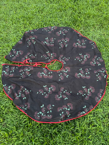 Defected 6ft Christmas tree skirt 47x47 Ohia lehua