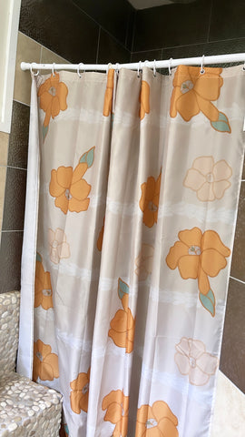 Puakenikeni X Lei Shower Curtain